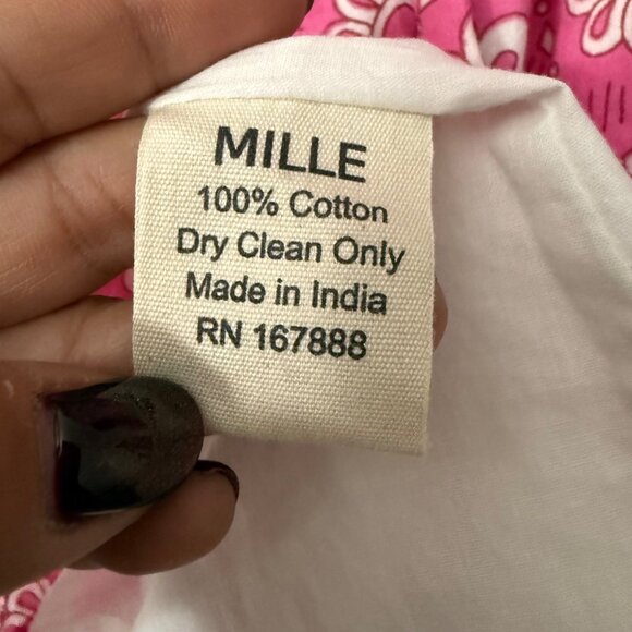 Mille Resort and Travel Pink Floral Saffron Midi Dress Tuckernuck Womens Small - Picture 7 of 8